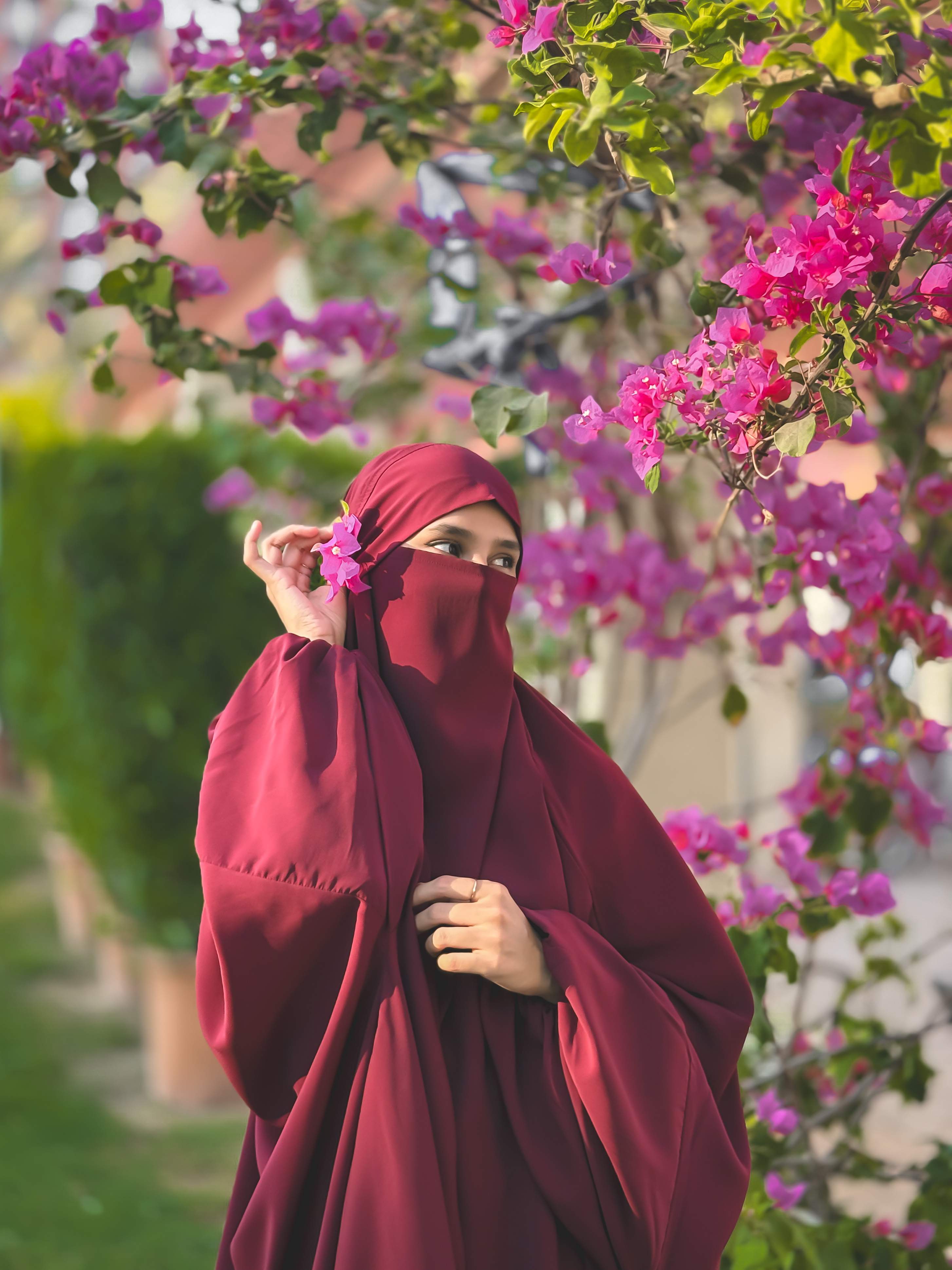 Maroon Two Pc Jilbab