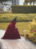 Maroon Two Pc Jilbab