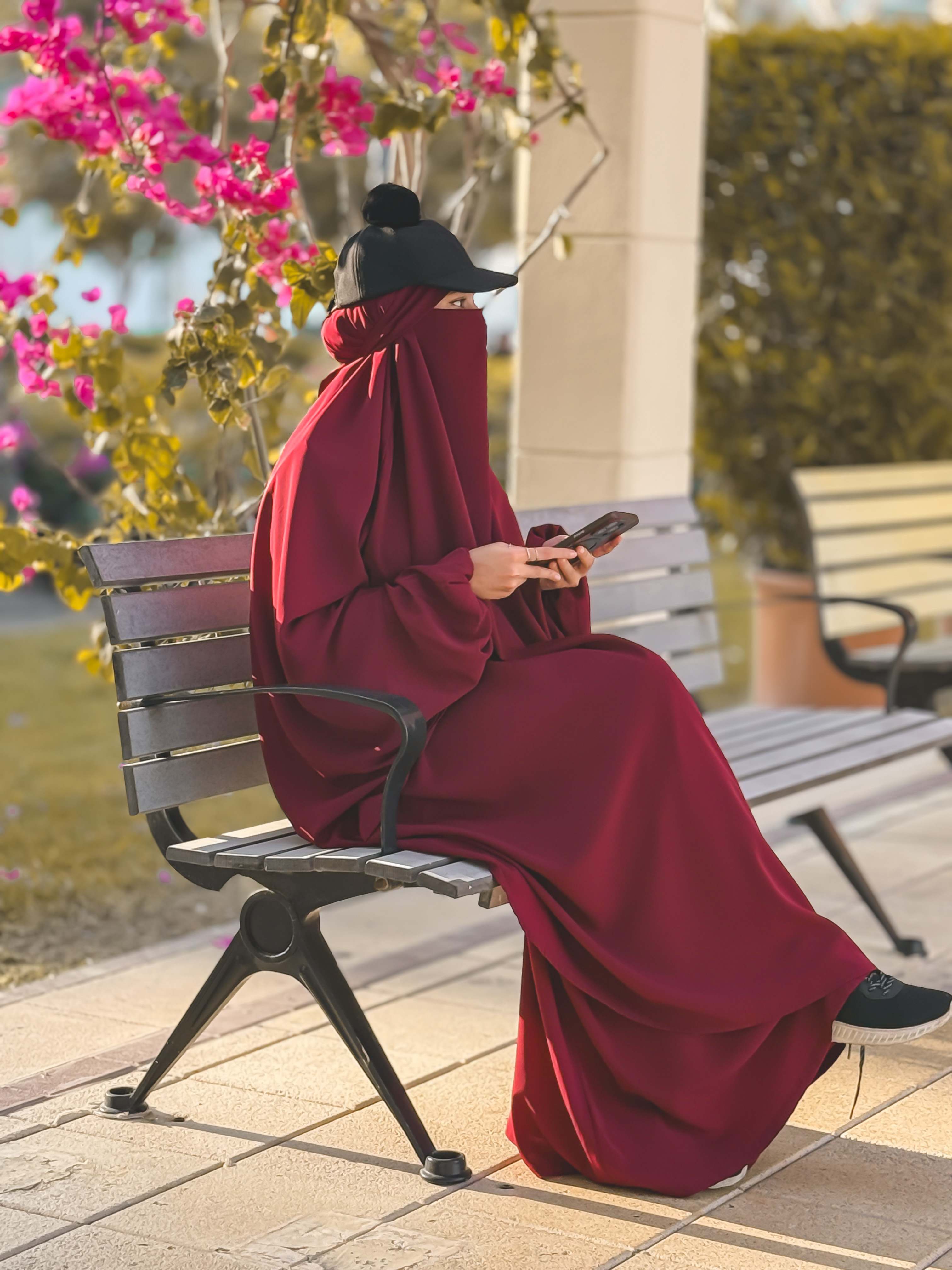 Maroon Two Pc Jilbab