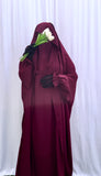 Maroon Saudi Jilbab