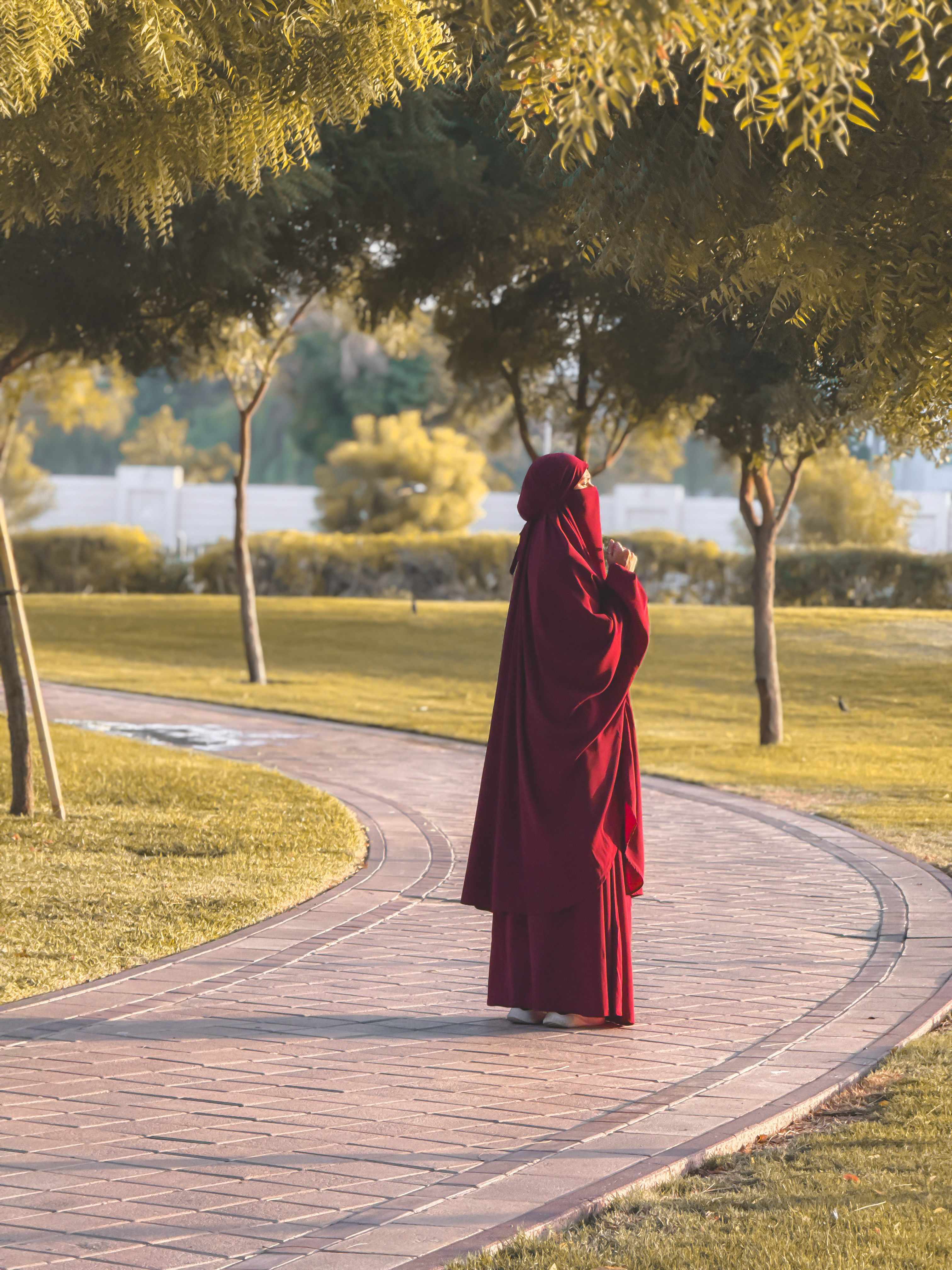 Maroon Two Pc Jilbab