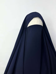 Navy Blue Diamond Khimar