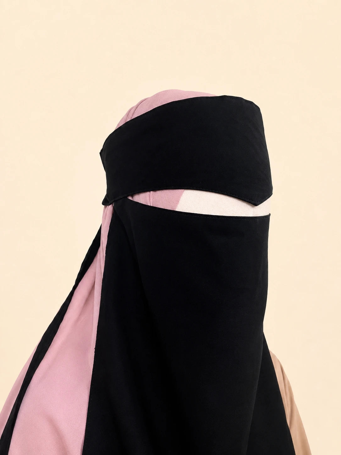 Black Arabian Cat Eye Niqab
