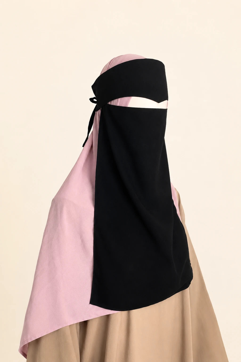Black Arabian Cat Eye Niqab