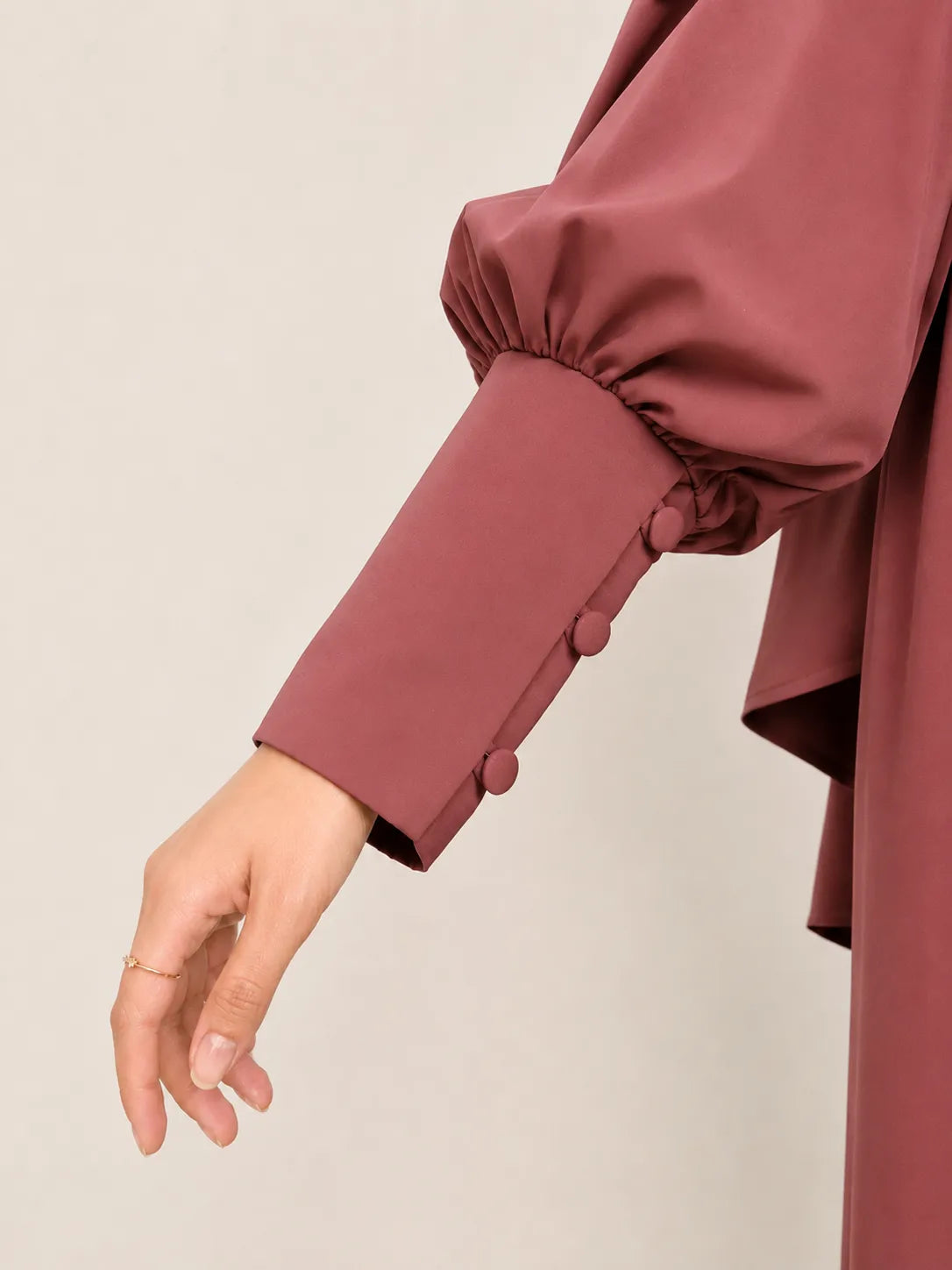 Pecan Nursing Abaya With Cape