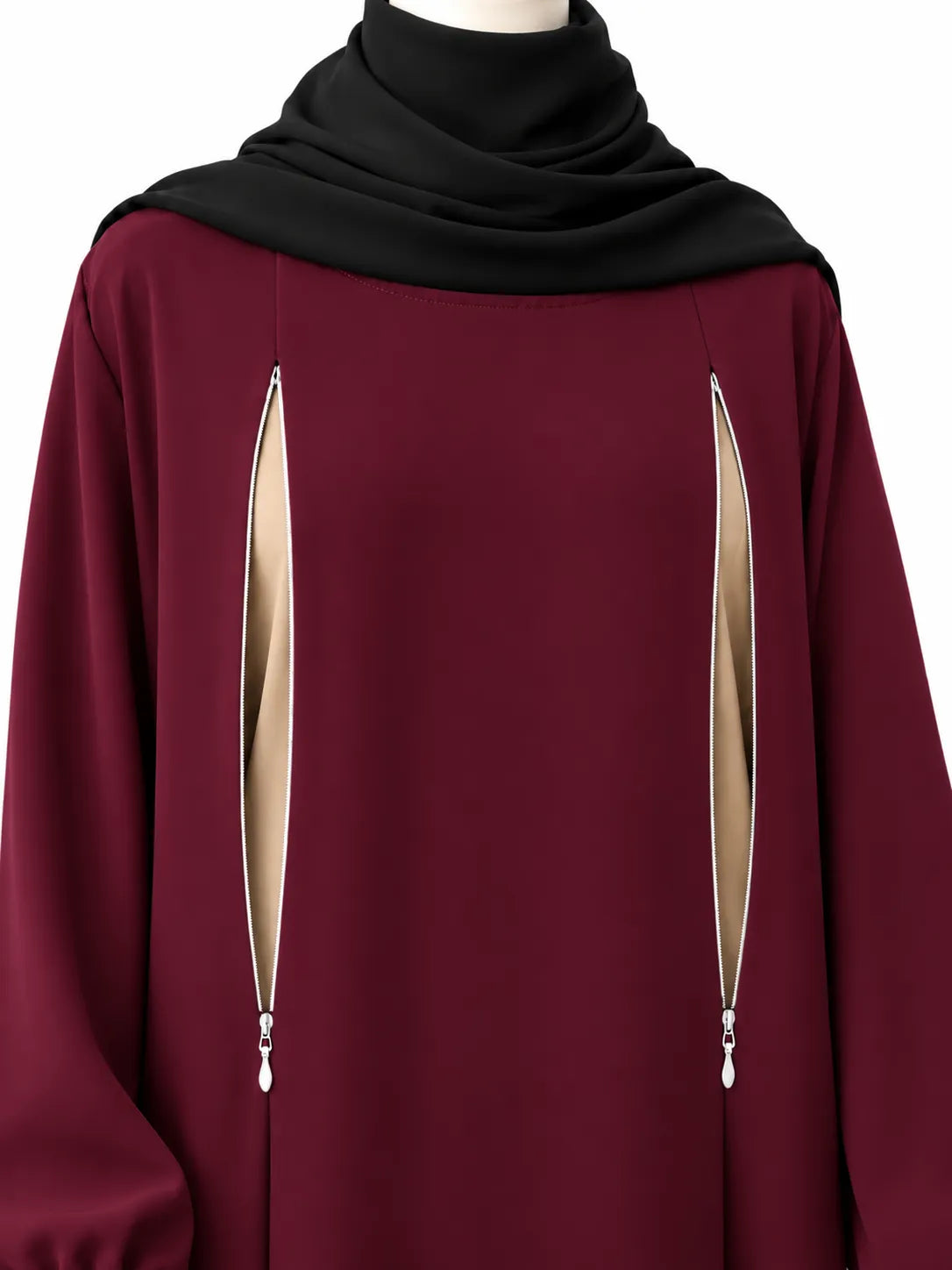 Maroon Rahma Nursing Abaya