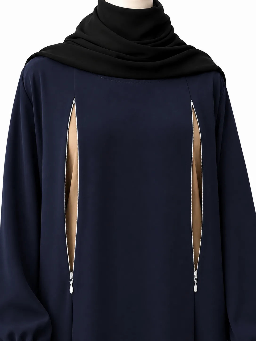 Navy Blue Rahma Nursing Abaya