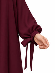Maroon Rahma Nursing Abaya