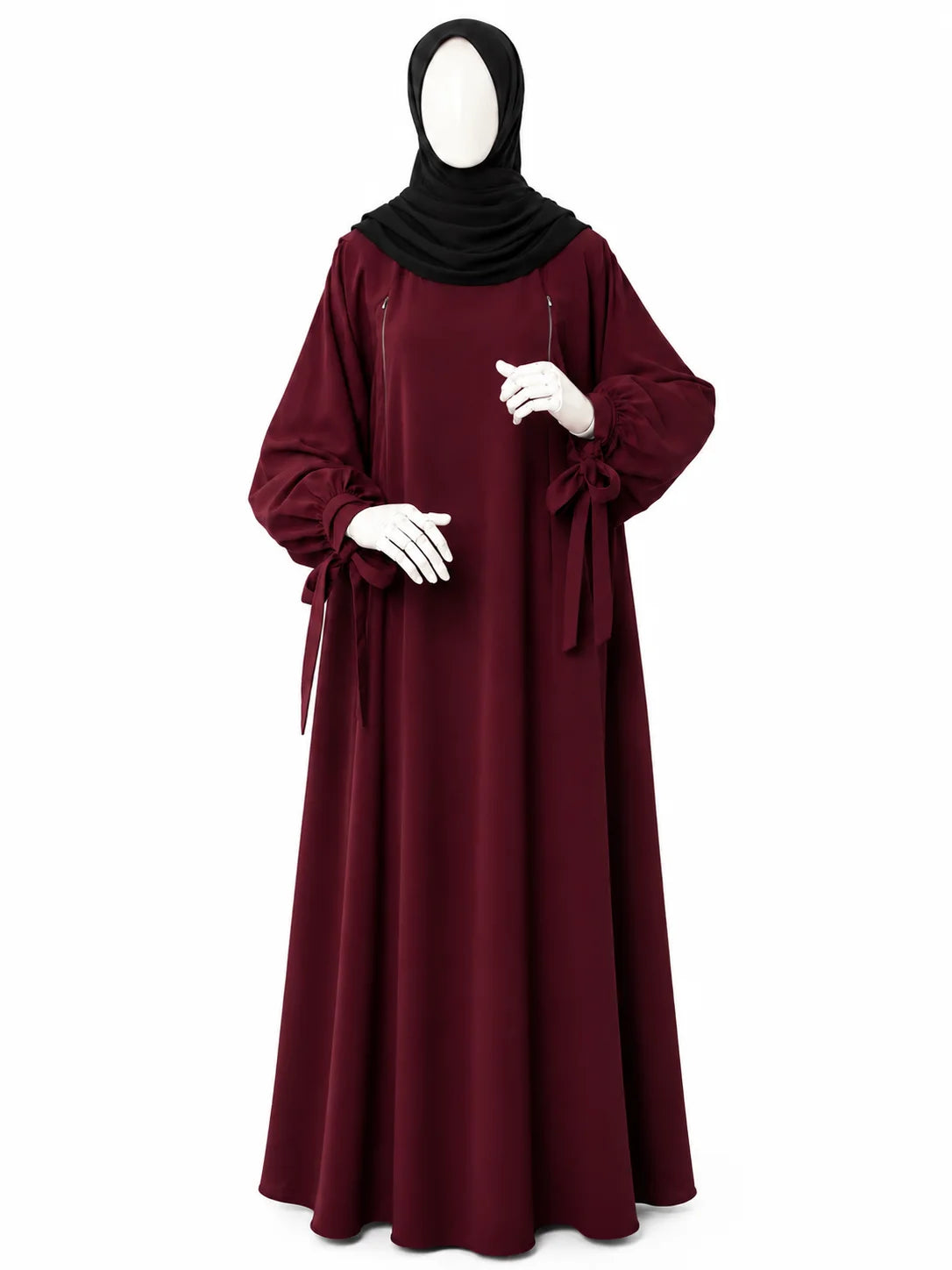 Maroon Rahma Nursing Abaya