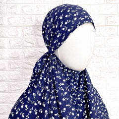 Blue Rayon Cotton Prayer Jilbab