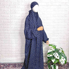 Blue Rayon Cotton Prayer Jilbab