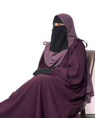 Plum Iqra String Abaya