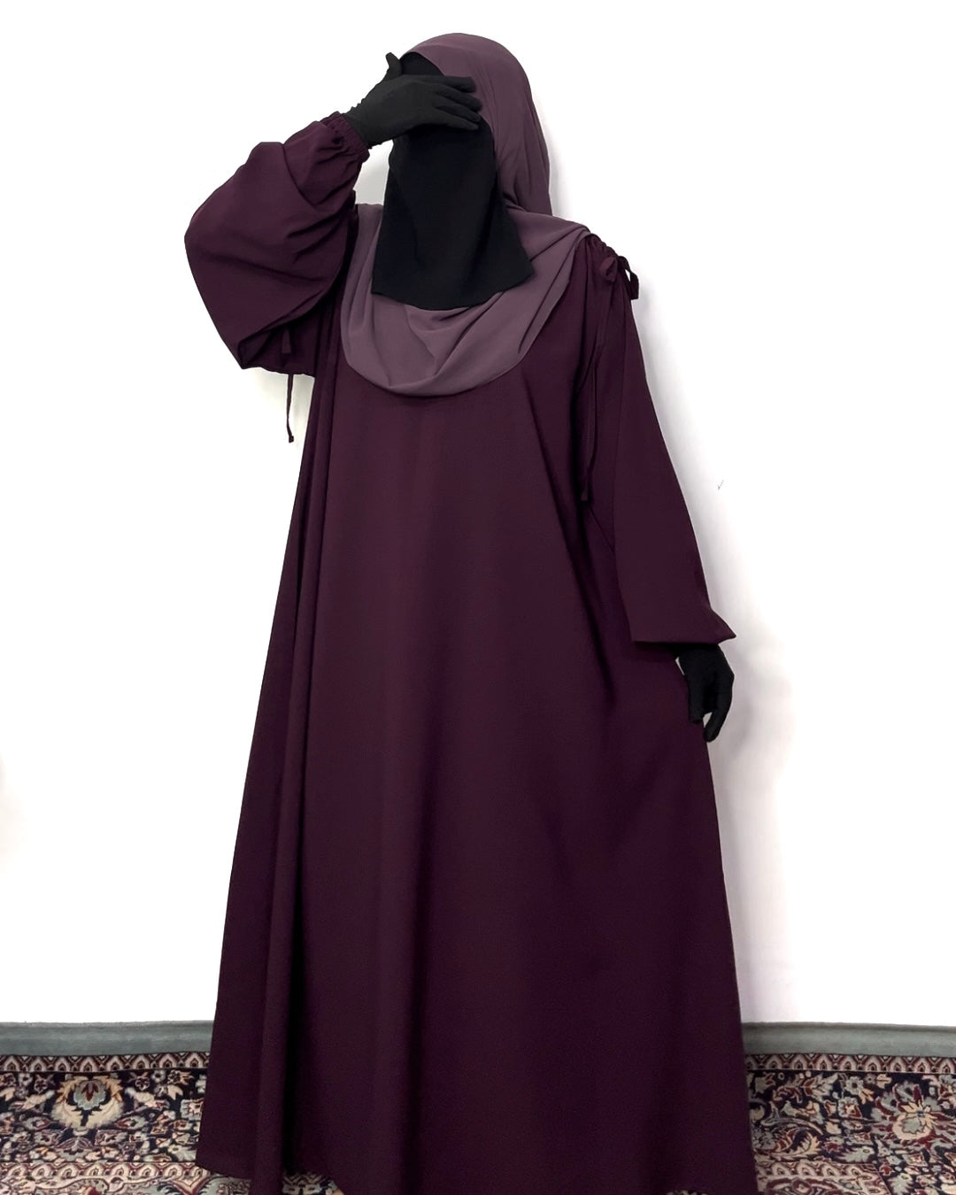 Plum Iqra String Abaya