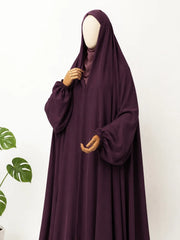 Plum Irani Chadar With Sleeves