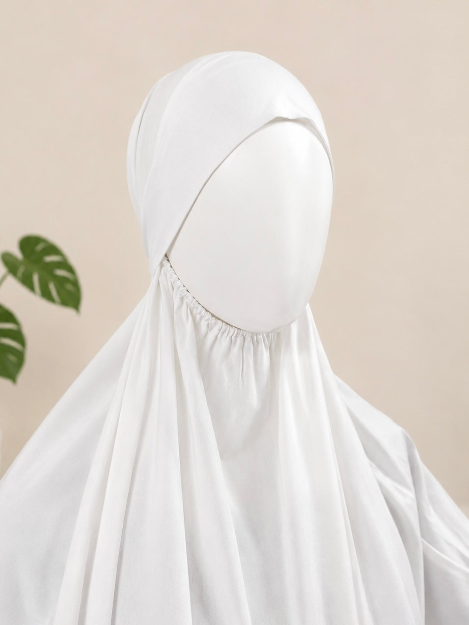 White Solid Prayer Jilbab
