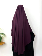Plum Flap Round Khimar