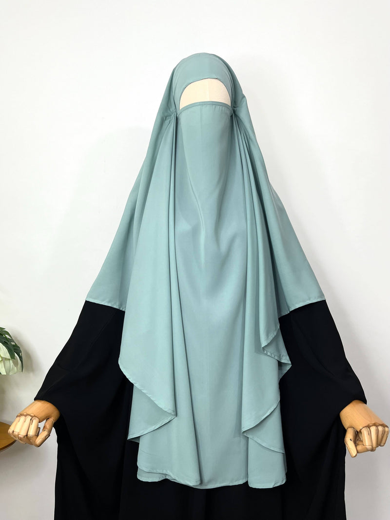 Sapphire Round Khimar