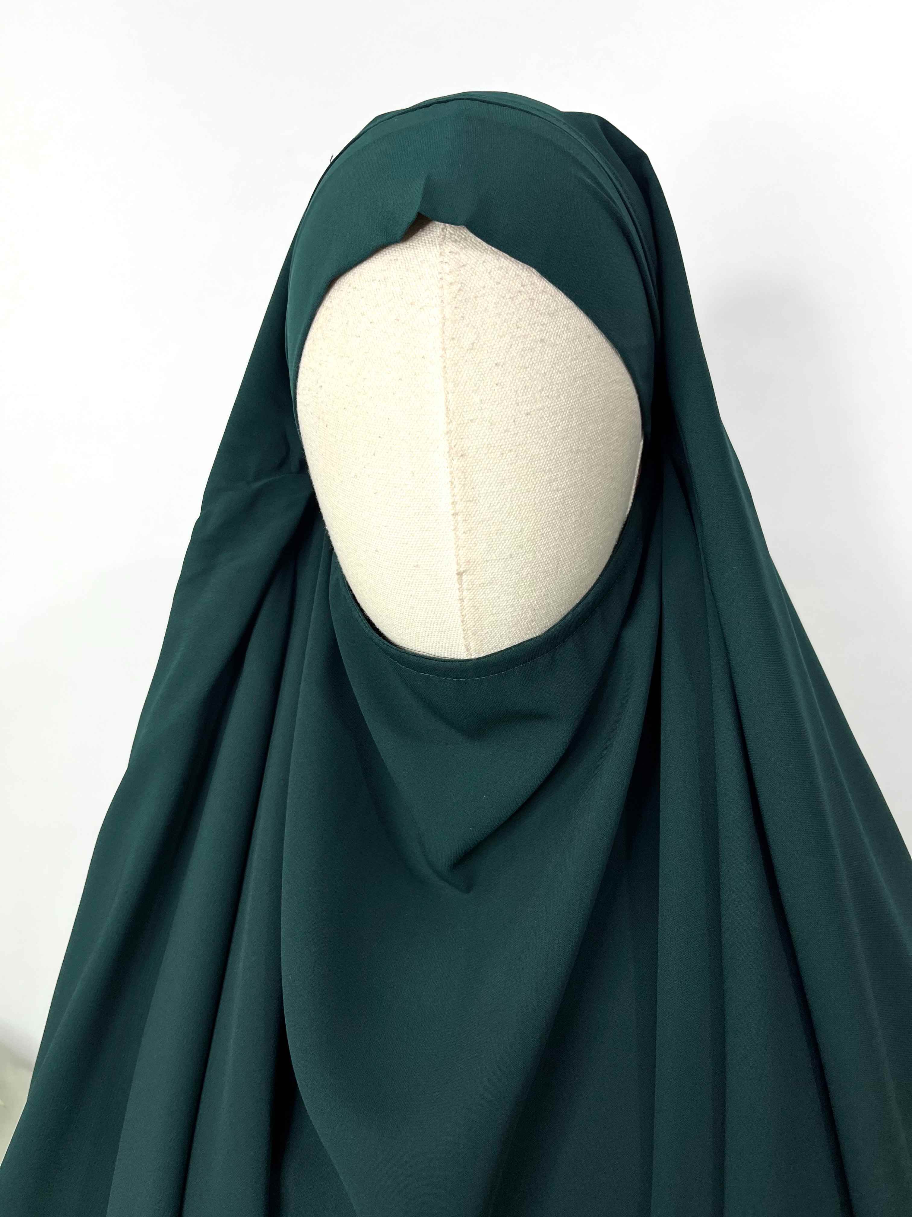 Hunter Green Round Khimar