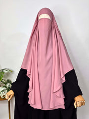 Pink Round khimar