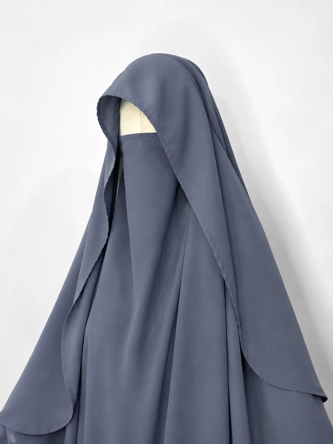 Gray Flap Round Khimar