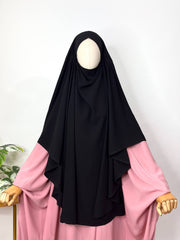 Black Round Khimar