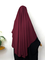 Maroon Round Khimar