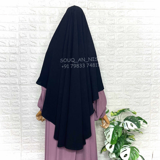 Cey Crush Black Round Khimar