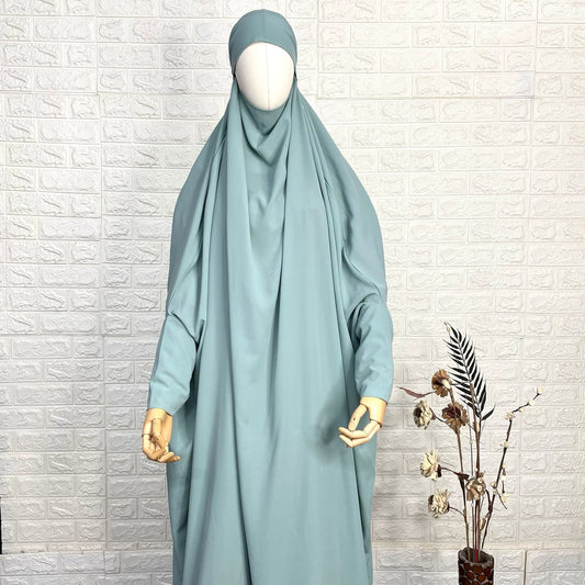 Sapphire Jilbab With Plain Sleeves