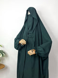 Hunter Green Saudi Jilbab