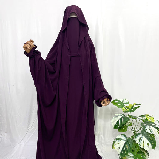 Plum Saudi Jilbab