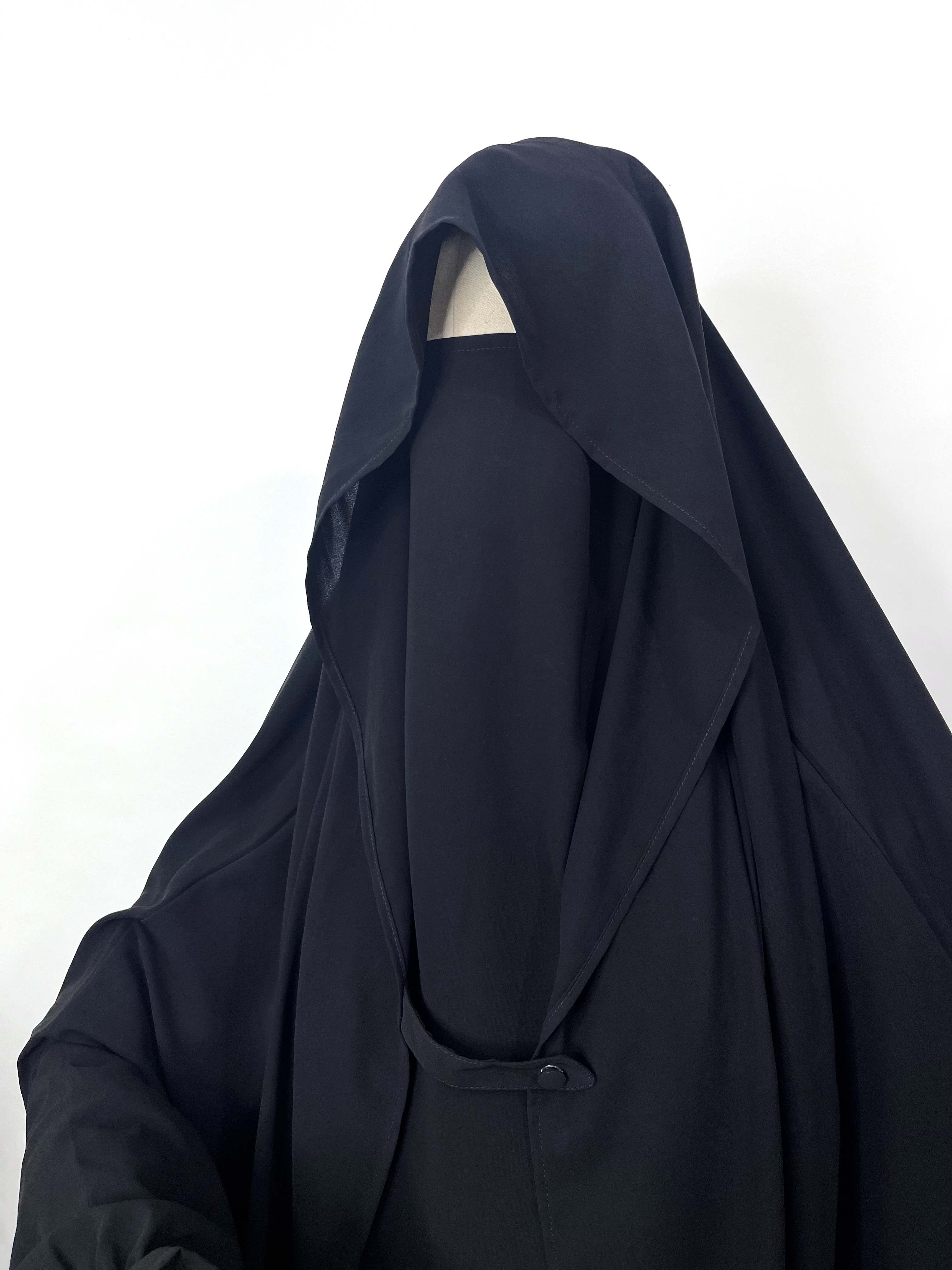 Black Saudi Jilbab