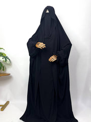 Black saudi jilbab