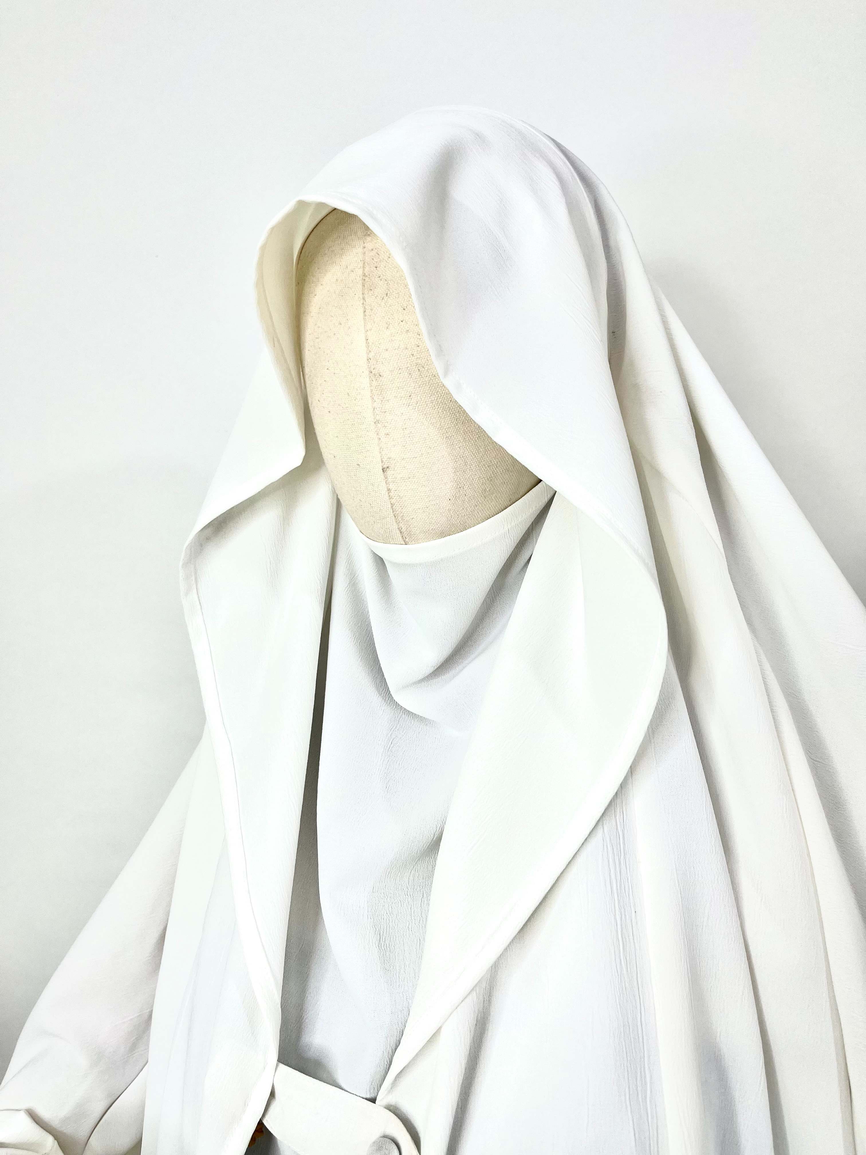 White Saudi Jilbab
