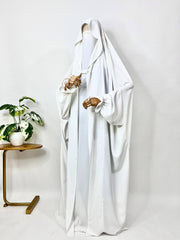 White Saudi Jilbab