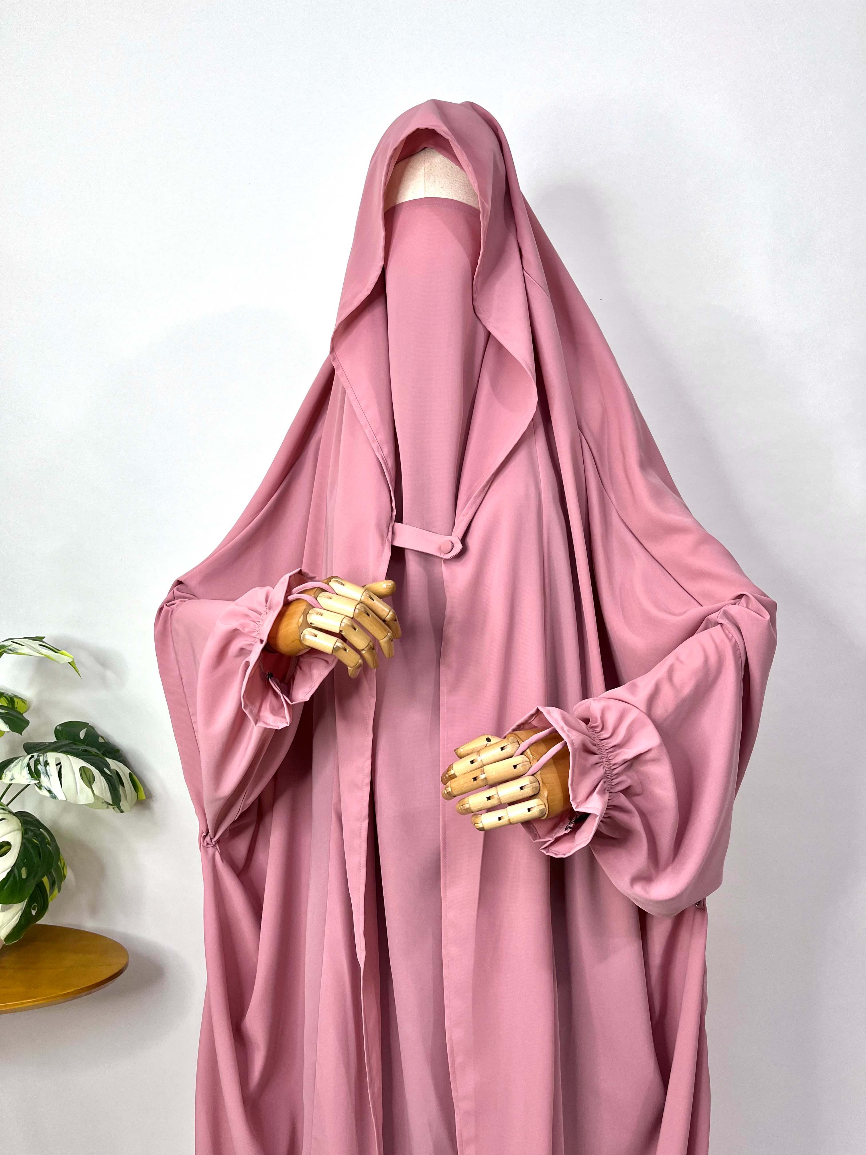 Pastel Pink Saudi Jilbab – Souq an nisa