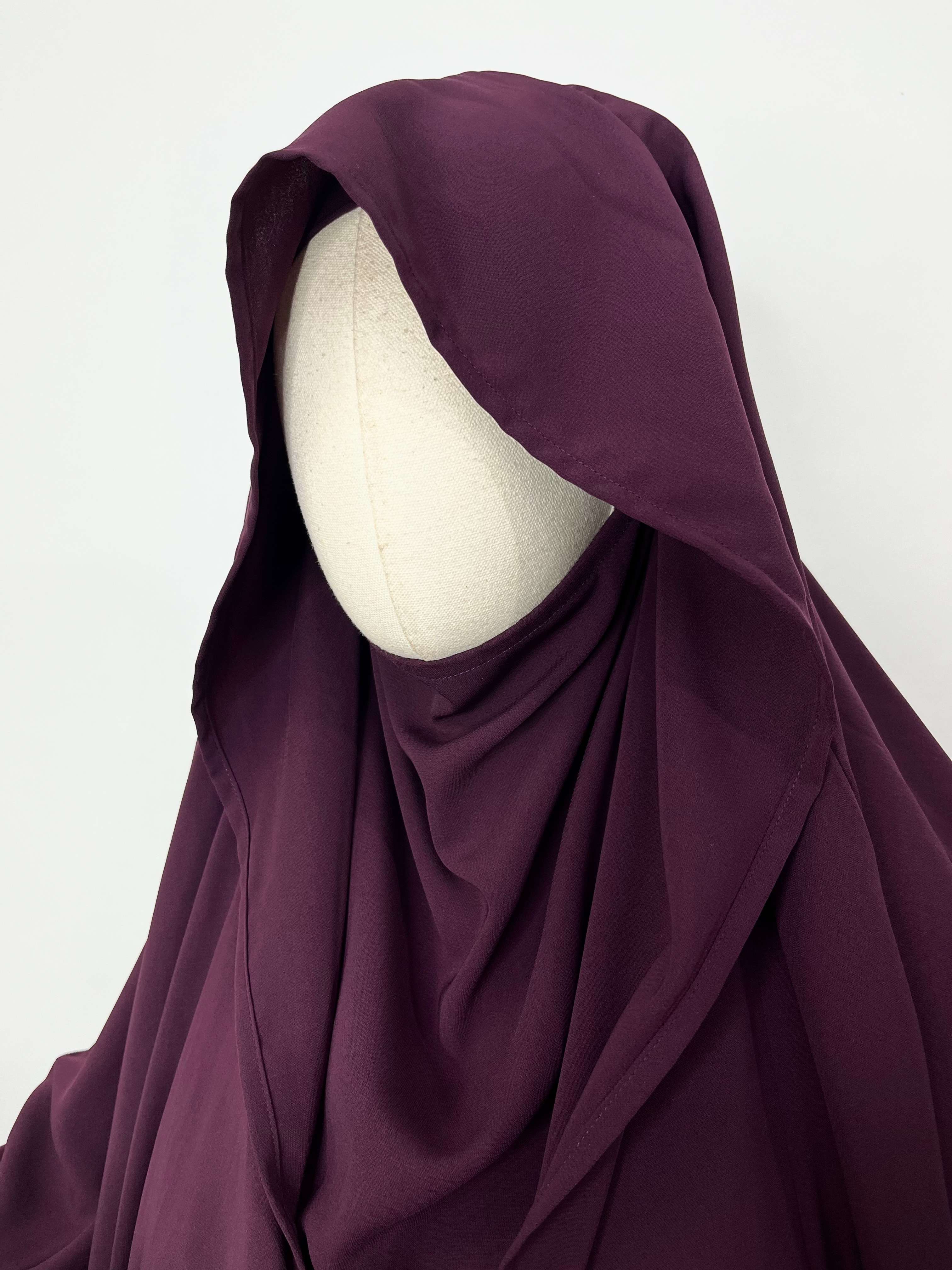 Plum Saudi Jilbab