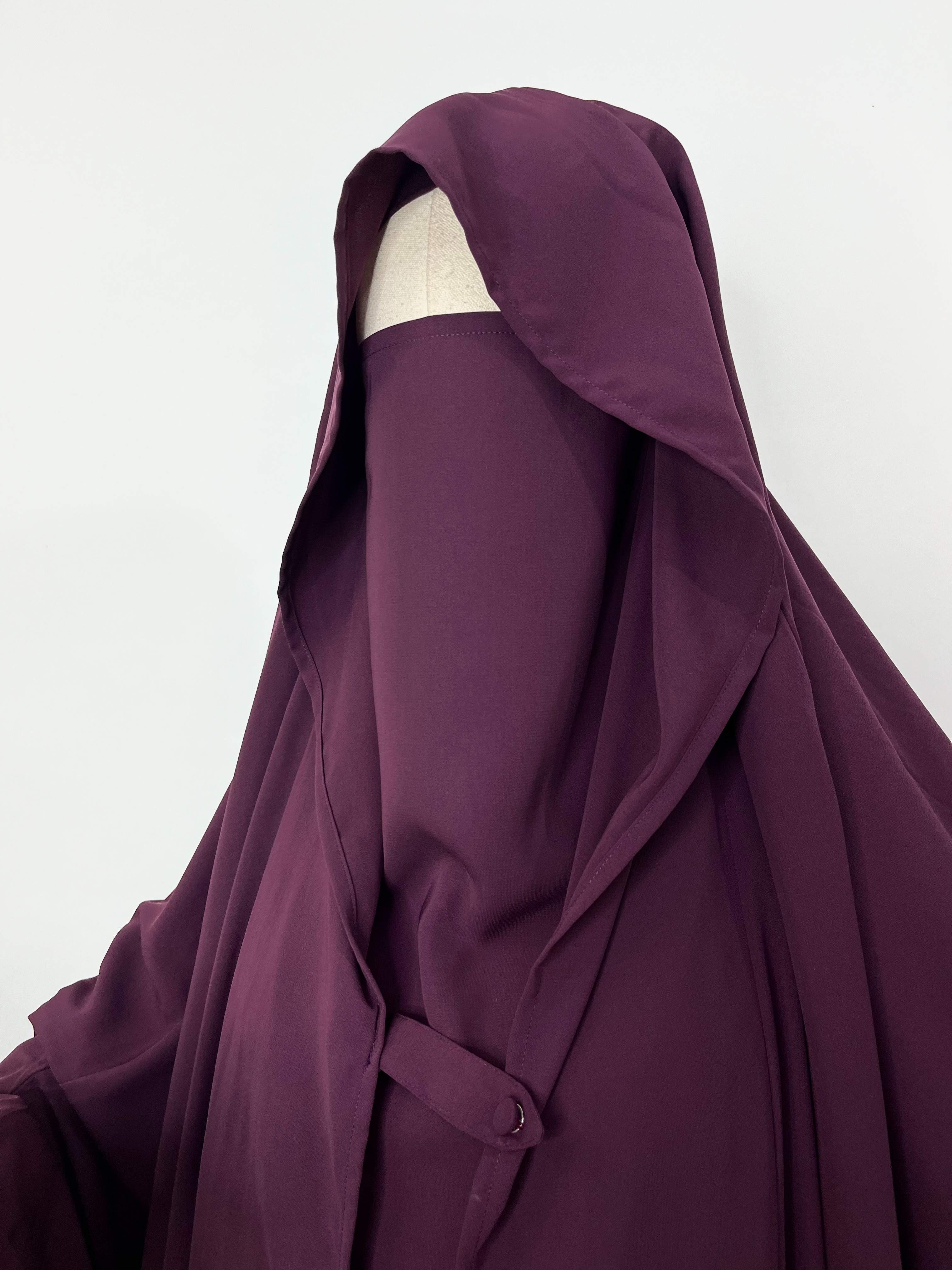 Plum Saudi Jilbab