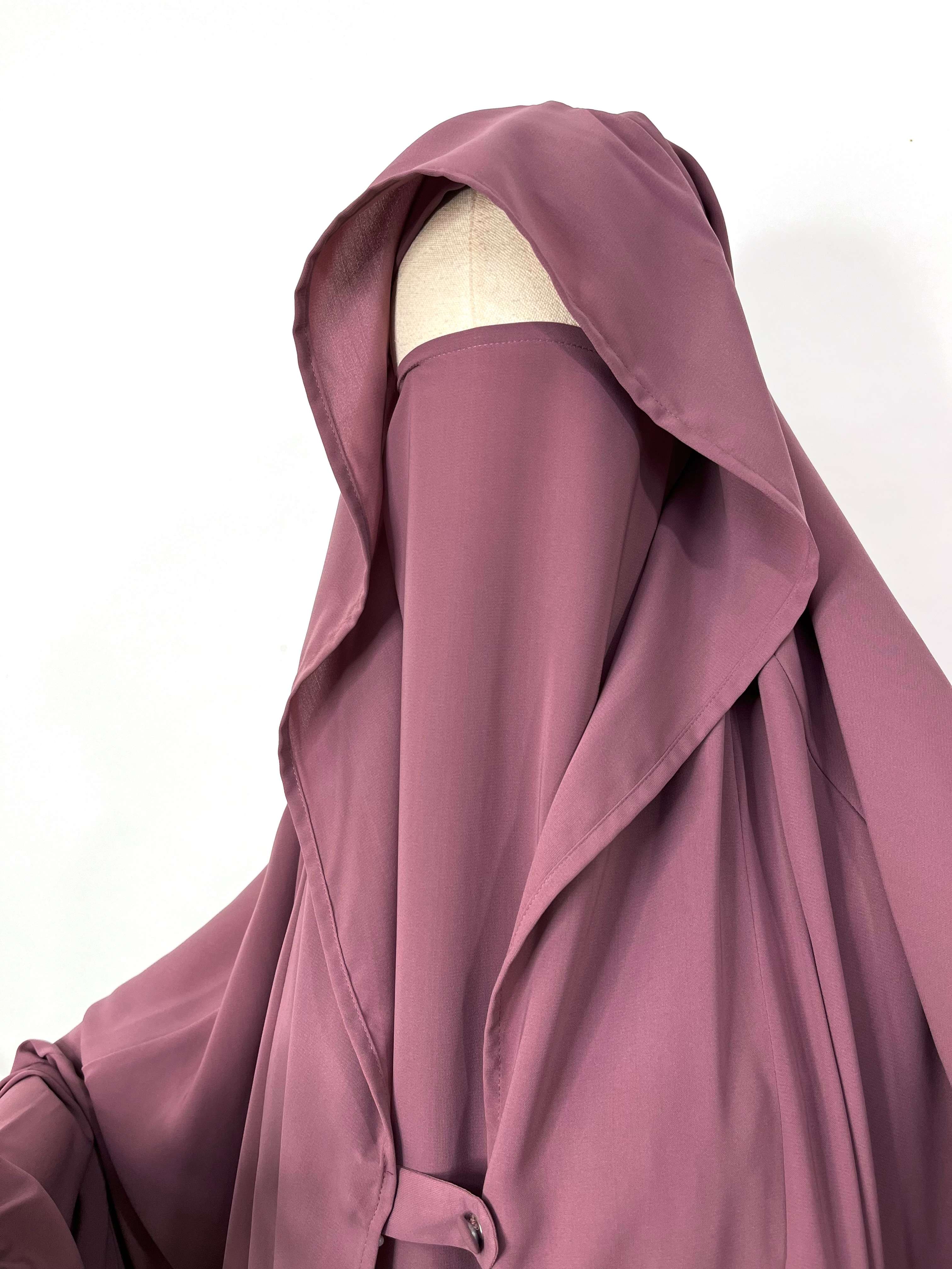 Dusty Mauve Saudi Jilbab
