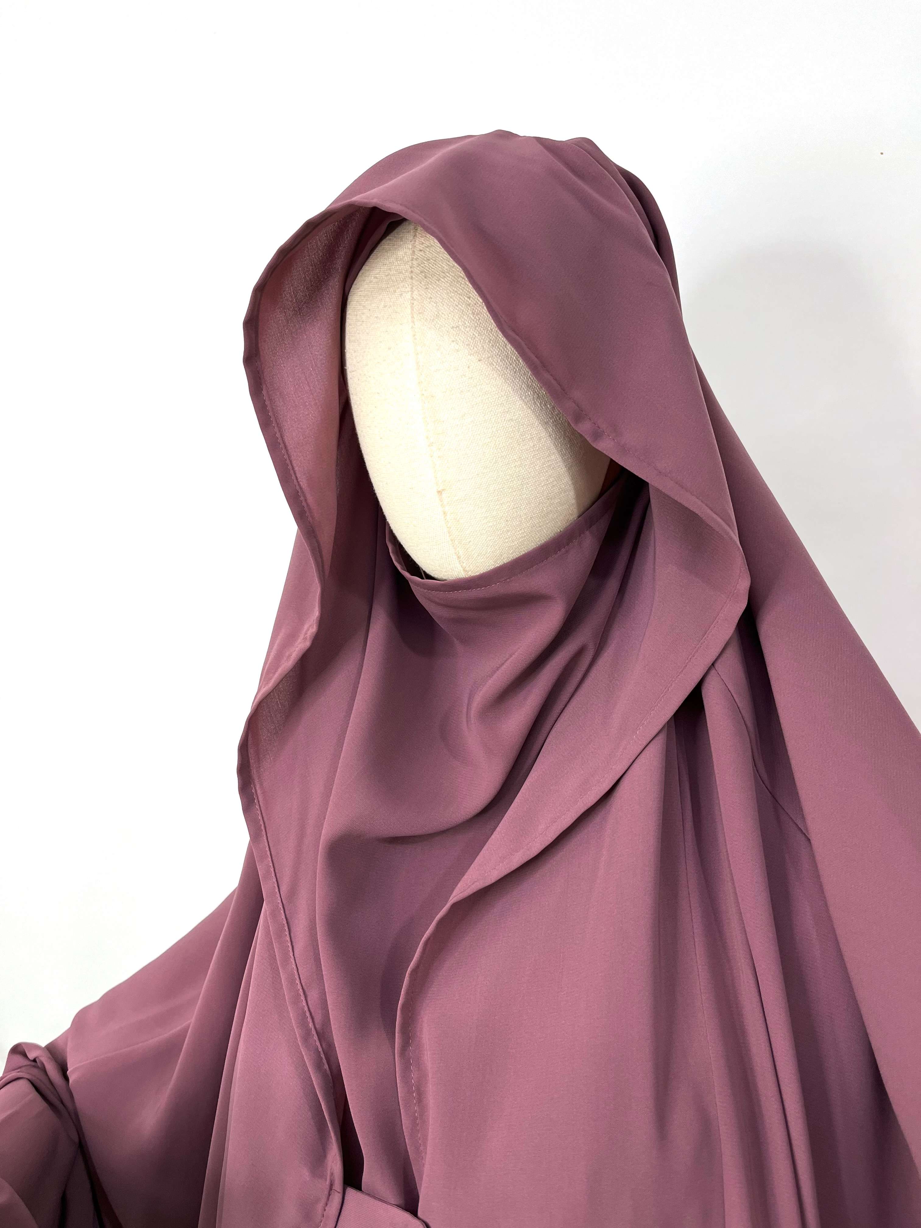 Dusty Mauve Saudi Jilbab