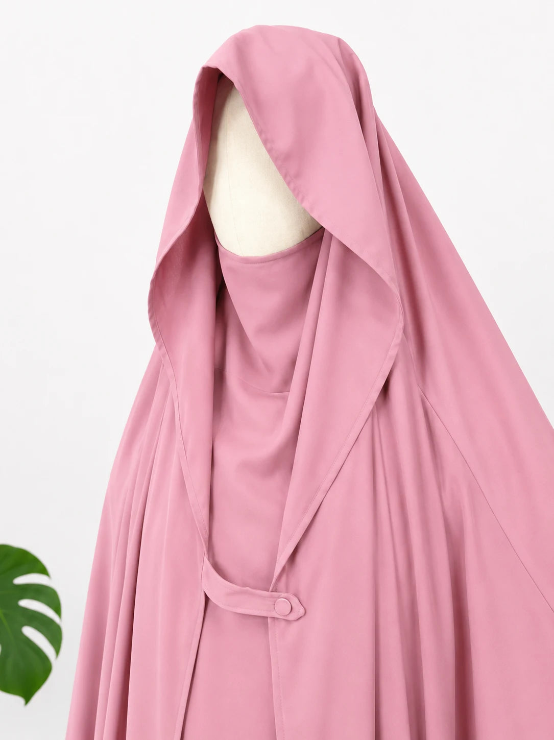 Pastel Pink Saudi Jilbab