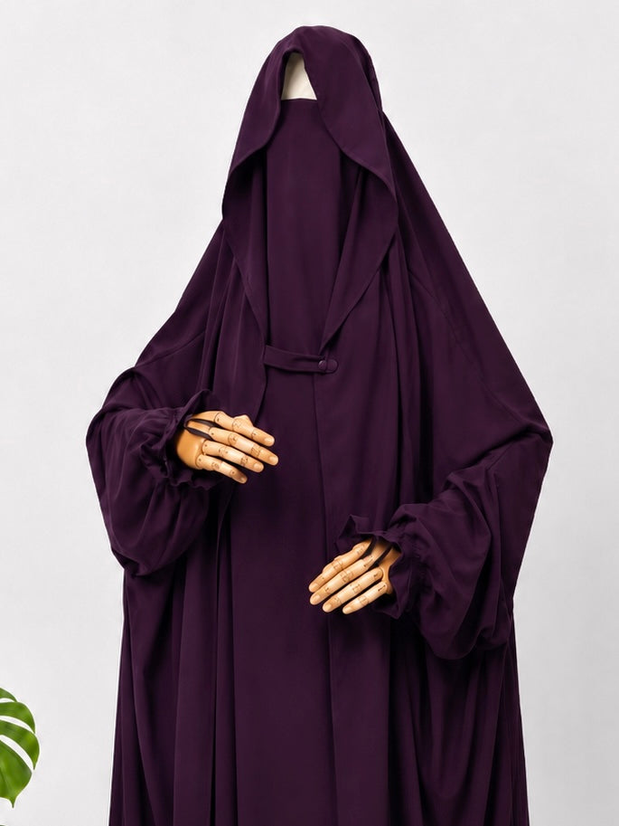 Plum Saudi Jilbab
