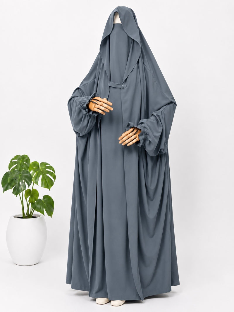 Grey Saudi Jilbab