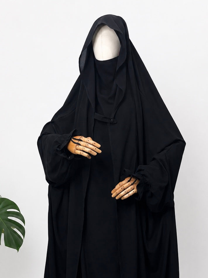 Black Saudi Jilbab