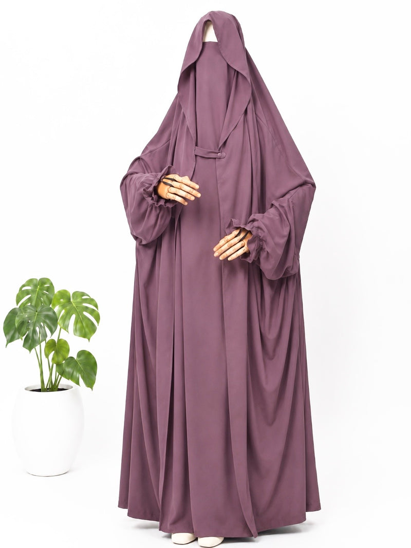 Dusty Mauve Saudi Jilbab