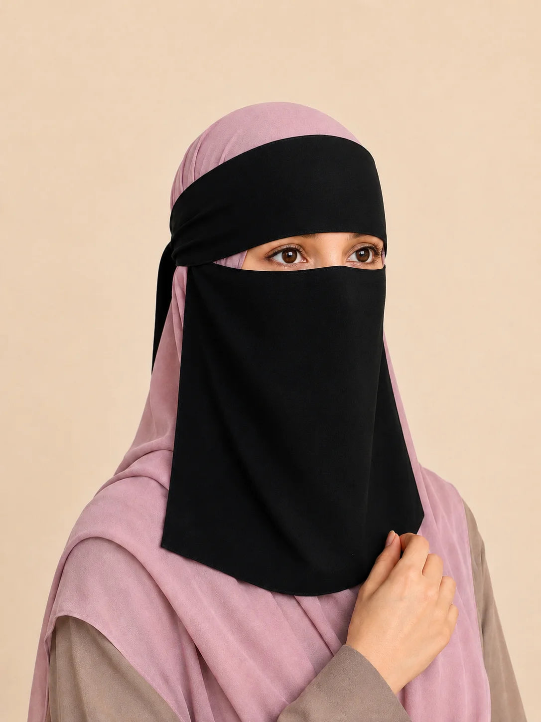 Black Short Niqab