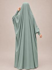 Sapphire Jilbab With Smocked Sleeves