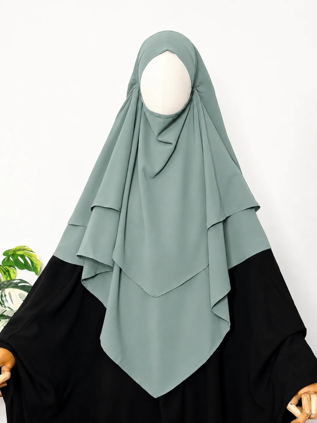 Sapphire Two Layers Diamond Khimar