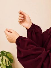 Maroon Two Pc Jilbab