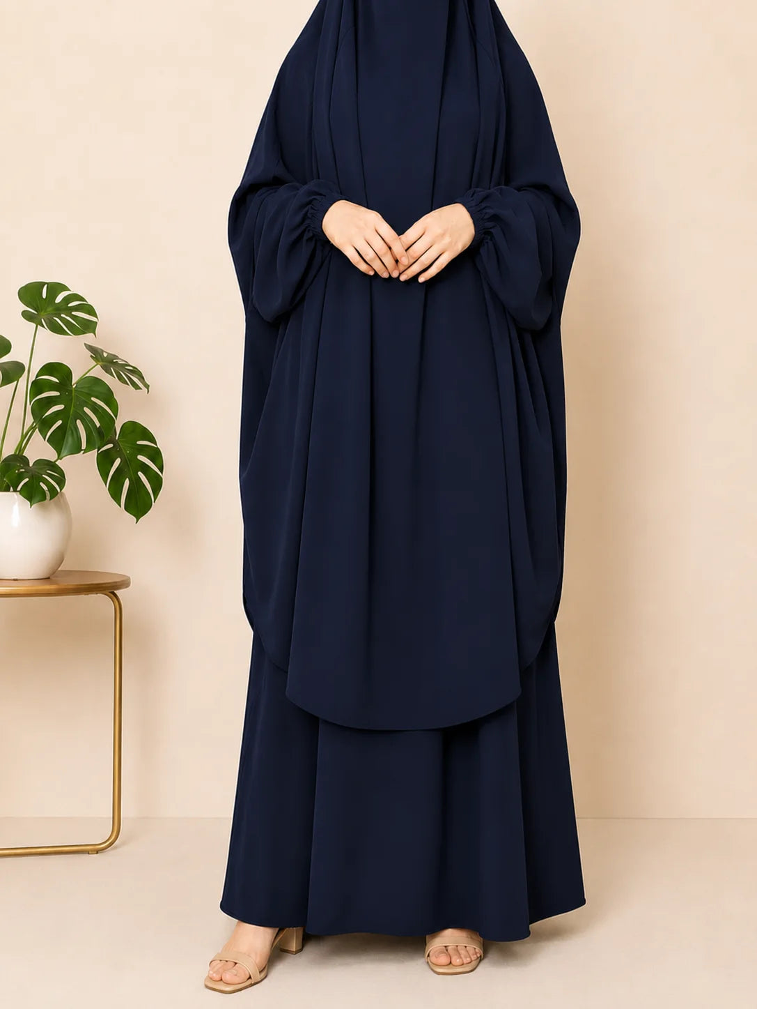 Navy Blue Two Pc Jilbab