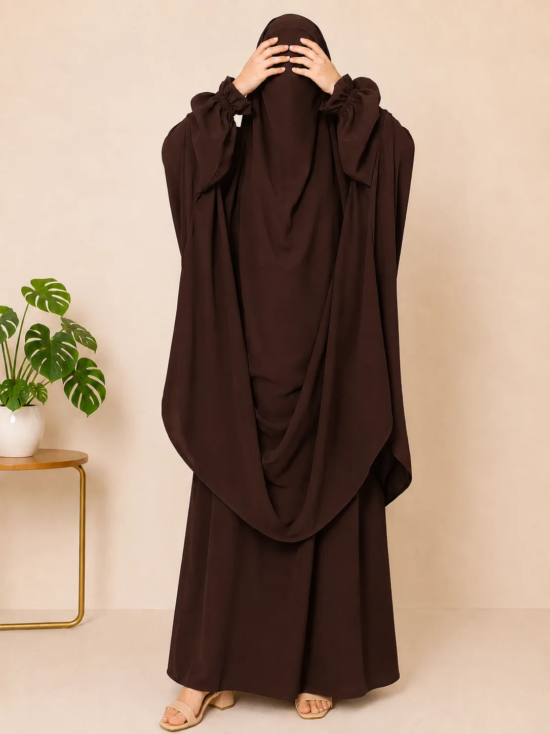 Brown Two Pc Jilbab